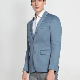 arrow Men Self Design Single Breasted Formal Blazer image 4