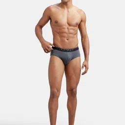 jockey Pack of 2 8037 Super Combed Cotton Solid Men Brief image 5