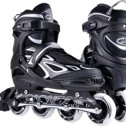 hkc BLACK SKATING KIDS In-line Skates - Size 5-9 UK image 2