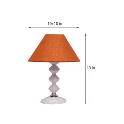 Mustard Shade Table Lamp With Metal Base By Foziq image 3