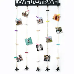 art street Black Jute Single Pc Ams Clip Photo Frames image 2