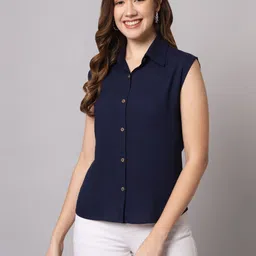 funday fashion Women Regular Fit Solid Casual Shirt-picture-17