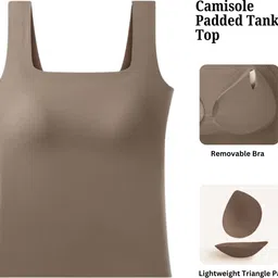 sizi Women Brown Tank Top/Vest image 3