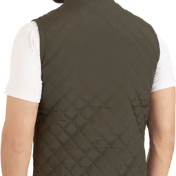 elanhood Men Solid Quilted Jacket image 2