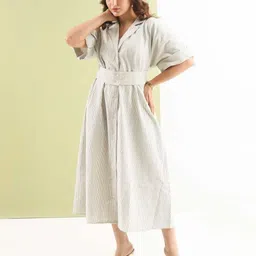 shiv Linen Stitched Flared/A-line Gown image 3