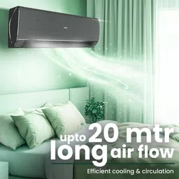 haier 1.6 Ton 5 Star Split Inverter AC with Wi-fi Connect - Grey, White image 4