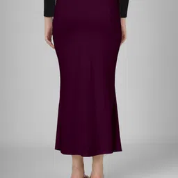 NEXSUS APPARELS SH-3-WINE_M Lycra Blend Petticoat image 2