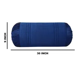 the conversion Blue Soild TC Polyester Blend 2 Bolster Covers image 2