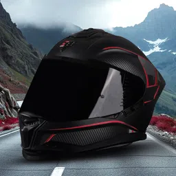 steelbird SBH-57 Carbon Fighter ISI and DOT Certified Full Face Helmet for Men and Women Motorbike Helmet image 4