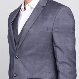park avenue Men 3 Piece Suit Checkered Suit image 5