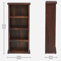 woodsworth from pepperfry Ackley Sheesham Wood Bookshelf In Provincial Teak Finish image 2