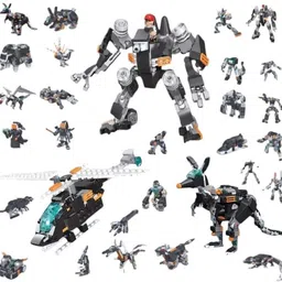 cravingkart 33-in-1 Magic Building Blocks Set DIY Construction STEM Toy for Kids (256+ Pcs) image 2