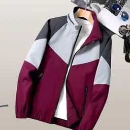 KOMAL ENTERPRISES Solid Men Wind Cheater image 4