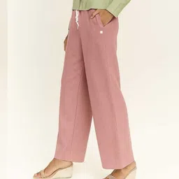 swadwshitraders Pack of 2 Women Solid Black, Pink Track Pants image 2