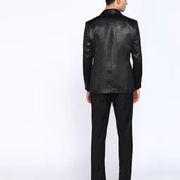park avenue Men 2 Piece Set Solid Suit image 4