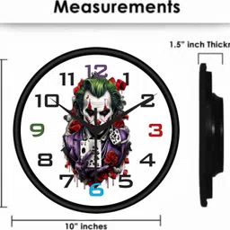 kushu Analog 20 cm X 20 cm Wall Clock image 4