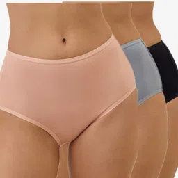 bodymist Pack of 3 Women Hipster Multicolor Panty image 1