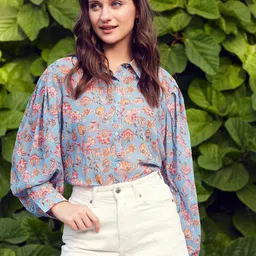 street9 Women Regular Fit Floral Print Spread Collar Casual Shirt-picture-15