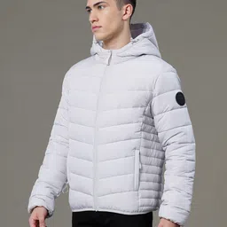 red tape Men Solid Padded Jacket image 2