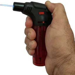 pocktflames Rshop Refillable Gas Torch Lighter - WindProof Jet Flame Torch lighter (Multicolor) Flambe Torch Pocket Lighter (red) Pocket Lighter image 4