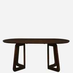 woodsworth from pepperfry Brookwood Sheesham Wood Six Seater Dining Table In Scratch Resistant Provincial Teak Finish. image 5