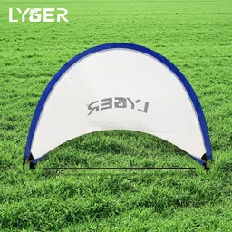 lyger by abnashi Quick Setup Pop Up Goal Pair Portable Soccer Goals with Carry Bag- 80cm x 45cm Polyester Pop-up Goal image 2