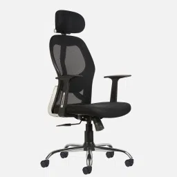 cellbell Tauras Lite Breathable MeshHigh Back Ergonomic Chair in Black Colour image 5