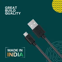 flix Micro USB Cable 2 A 1 m (Beetel) XCD-M101 BLK image 3