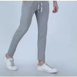 muskan creation Pack of 2 Men Solid Grey, Black Track Pants image 3