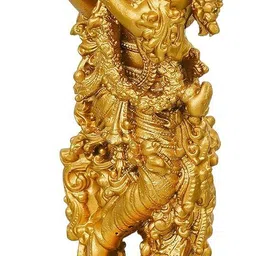zencrafts Premium Flute Playing Krishna Statue for Car Dashboard Decorative Showpiece - 10 cm image 5