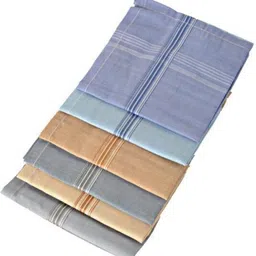 KUBER INDUSTRIES Business Border ["Multicolor"] Handkerchief-picture-10