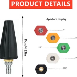 zorbes High Pressure Washer Nozzle Set 1 L Hose-end Sprayer image 2