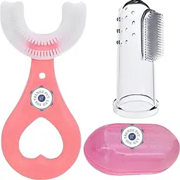 sbts Baby Fruit Feeder, Teether, Finger Brush, Bibs & Spoon Feeder Pack of 8 - Silicon image 4