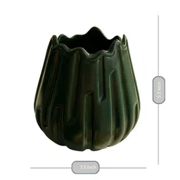 Green Ceramic Table Vase by Art Street image 3