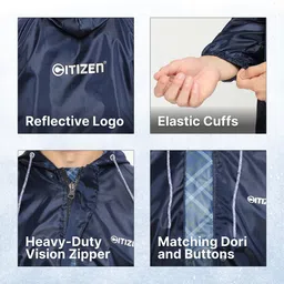citizen Checkered Men Rain Suit image 4