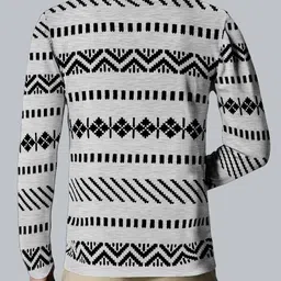 kelonbro Men Printed Round Neck Cotton Blend Grey T-Shirt image 2