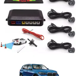 rkpsp Car Universal Black 4 Ultrasonic Reverse Parking Sensor-312 4 Parking Sensors, Compact Screen Distance Display with Sound Warning Parking Sensor-picture-29