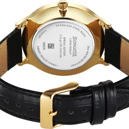 sonata Gold Analog Watch - For Men 7153YL01|7153YL01|7153YL01 image 4