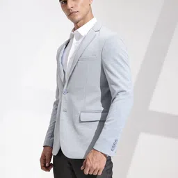 invictus Men Solid Single Breasted Formal Blazer image 5