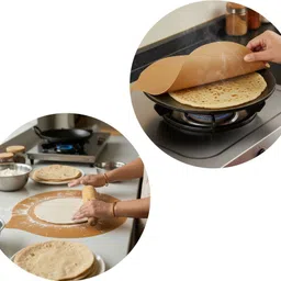 shakya Rotti sheet Holige Sheet Obbattu Sheet Reusable Heat Resistant Backing Mat Food-grade Silicone Baking Mat image 5