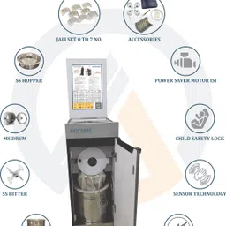 aatomize Fully Automatic Domestic Flourmill J101 - Wood Texture Flourmill image 2