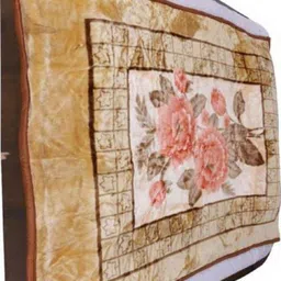 gkm Floral, Solid Single Mink Blanket for Mild Winter image 2