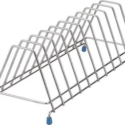white lotus Stainless Steel Kitchen Trolley image 2