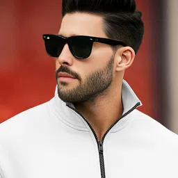 tripr Men Printed High Neck White Sweater image 4