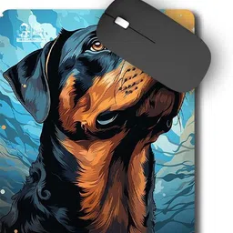 The Desi Monk Black Dog Anti Skid Mouse Pad for Laptops and Computers Non Slip Base Mousepad-image-15