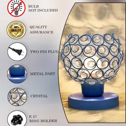 homesake Semi Crystal Table Lamps, Turquoise image 5