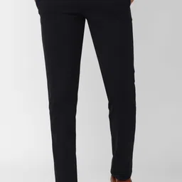 van heusen sport Men Slim Fit Blue Polyester Trousers-picture-19