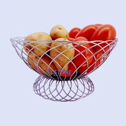 stone Onion Potato Rack for Kitchen | Fruit & Vegetable Basket Bowl Stand/Storage Stainless Steel Fruit & Vegetable Basket-picture-17