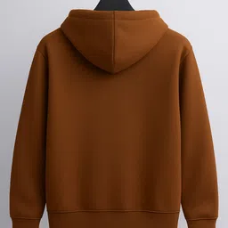 ashkart Men Solid Hooded Neck Blue Sweater image 2