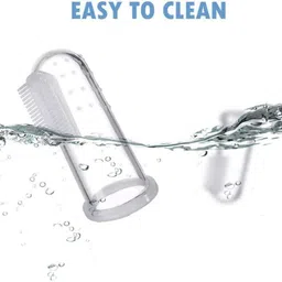 homsagar Baby Silicone Finger Brush | Soft Gum & Tongue Cleaner | BPA Free | Soft Toothbrush image 5